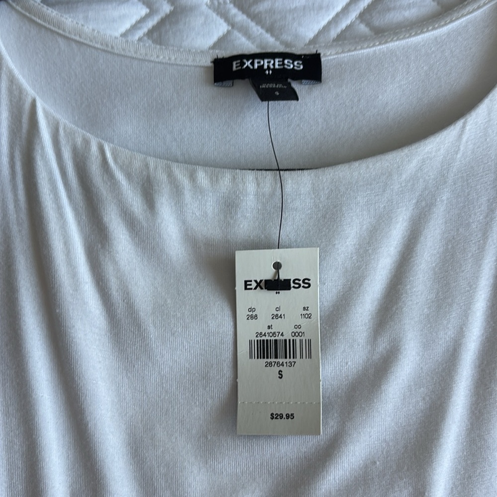 NWT Express White Tank/Shell - Picture 2 of 5